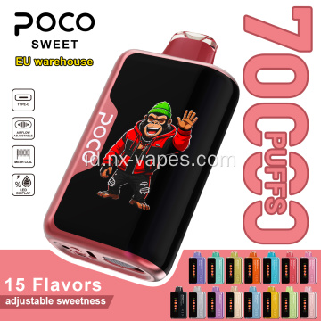 Poco sweet 70k puff Vape sekali pakai